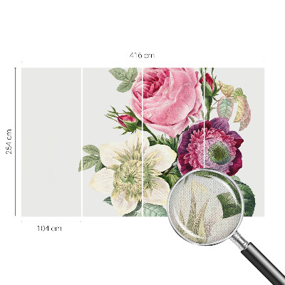 Fototapet autoadeziv pentru living cu motiv floral „Blomsterbuket”