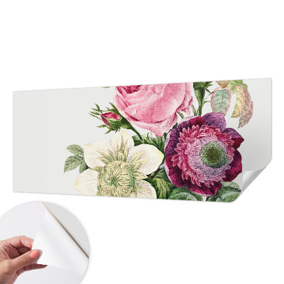 Fototapet autoadeziv pentru living cu motiv floral „Blomsterbuket”