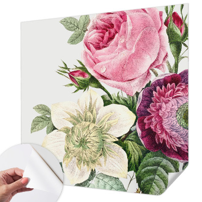 Fototapet autoadeziv pentru living cu motiv floral „Blomsterbuket”