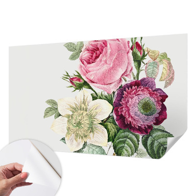 Fototapet autoadeziv pentru living cu motiv floral „Blomsterbuket”