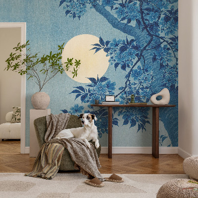 Tapet foto autoadeziv cu model „Blomstermåne”