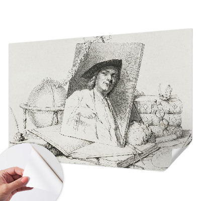 Fototapet 3d autoadeziv cu portret artistic