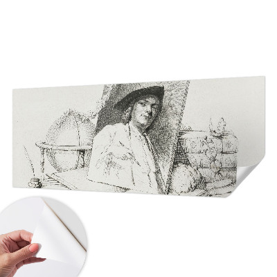 Fototapet 3d autoadeziv cu portret artistic