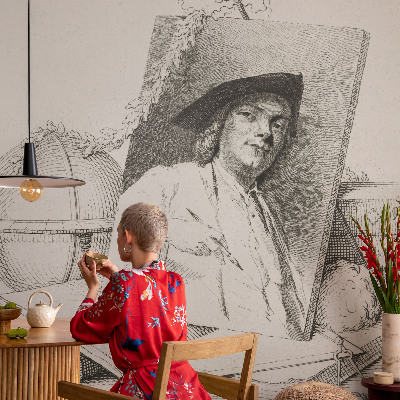 Fototapet 3d autoadeziv cu portret artistic
