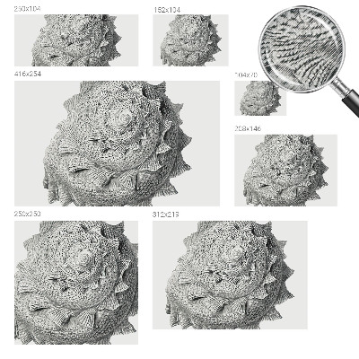 Fototapet 3D pentru living cu motiv „Naturens kunst”
