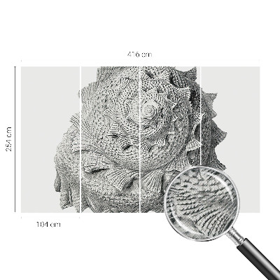 Fototapet 3D pentru living cu motiv „Naturens kunst”