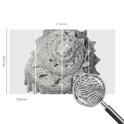 Fototapet 3d pentru living Naturens kunst