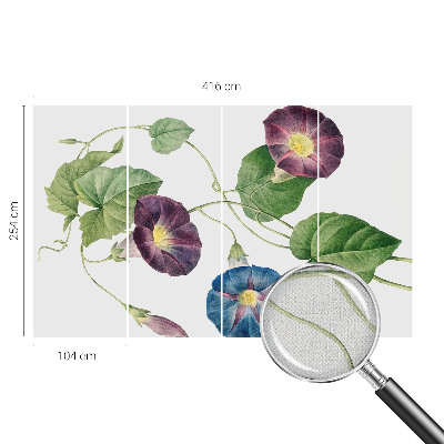 Fototapet autoadeziv pentru camera copiilor cu design Floristisk Elegance