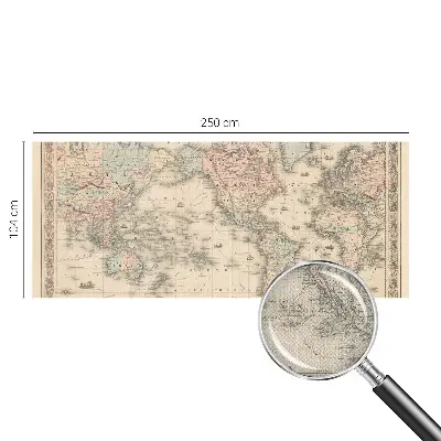 Fototapet 3d autoadeziv Historisk kort
