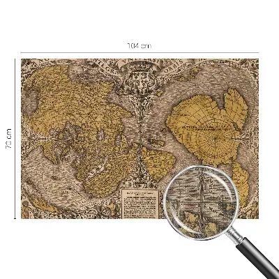 Fototapet 3d pentru living Historisk kartografi