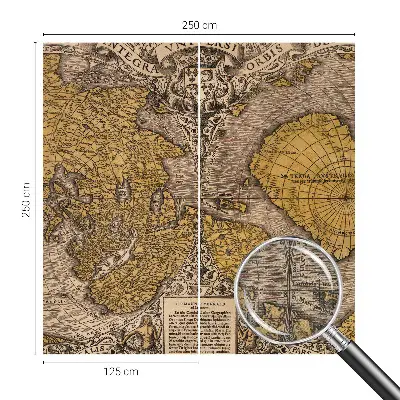 Fototapet 3d pentru living Historisk kartografi