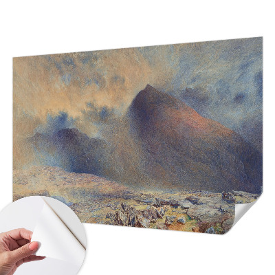 Fototapet 3d Bjerglandskab