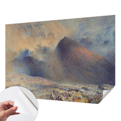 Fototapet 3d Bjerglandskab