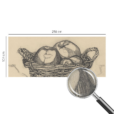 Fototapet 3D pentru dormitor cu motiv coș de fructe