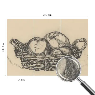 Fototapet 3d pentru dormitor Frugtkurv