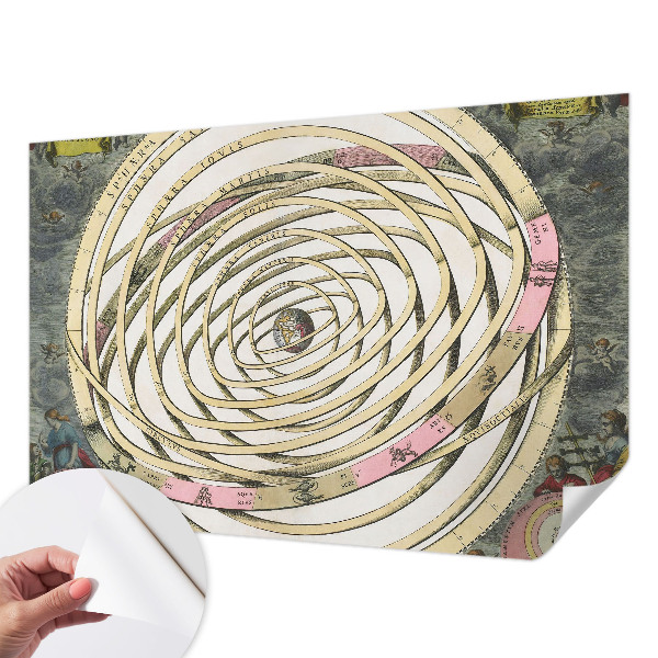 Tapet autoadeziv cu design „Kosmisk Spiral”