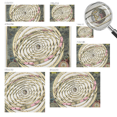 Tapet autoadeziv cu design „Kosmisk Spiral”