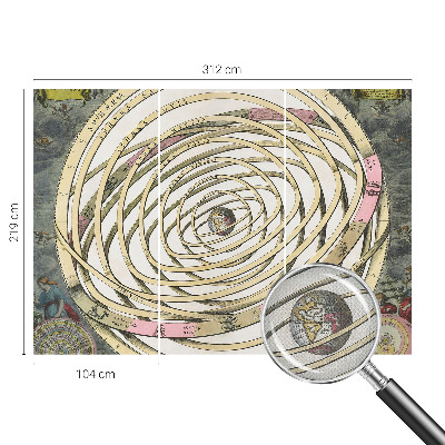 Tapet autoadeziv cu design „Kosmisk Spiral”