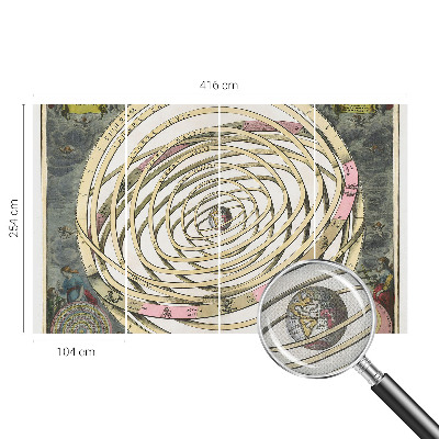 Tapet autoadeziv cu design „Kosmisk Spiral”