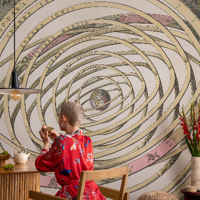 Tapet autoadeziv cu design „Kosmisk Spiral”