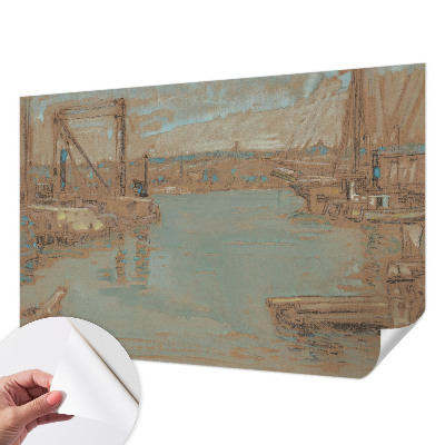 Fototapet 3d Udsigt over havnen