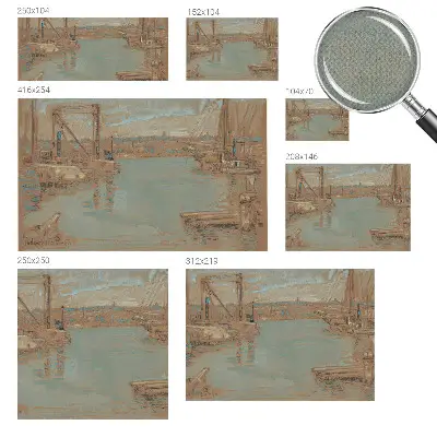 Fototapet 3d Udsigt over havnen