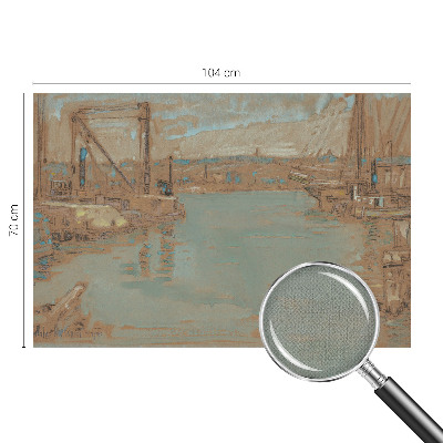 Fototapet 3d cu vedere asupra portului