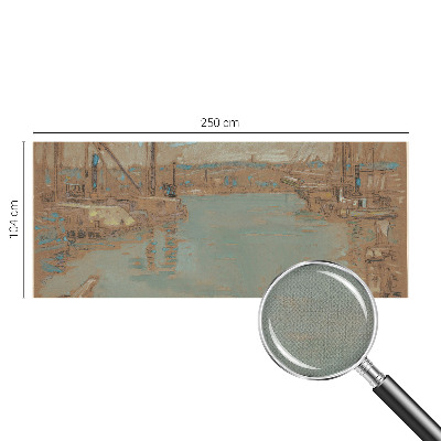 Fototapet 3d cu vedere asupra portului