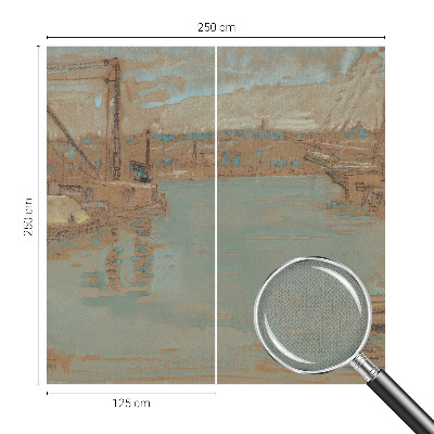Fototapet 3d cu vedere asupra portului