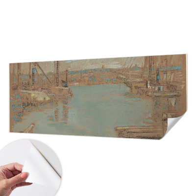 Fototapet 3d cu vedere asupra portului