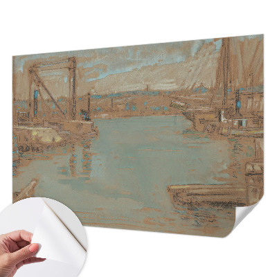 Fototapet 3d cu vedere asupra portului