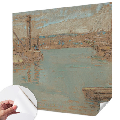 Fototapet 3d cu vedere asupra portului