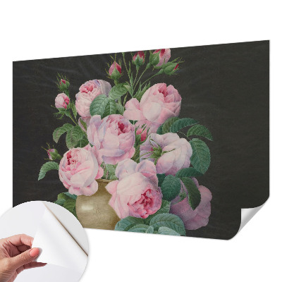 Fototapet autoadeziv pentru living cu design floral elegant