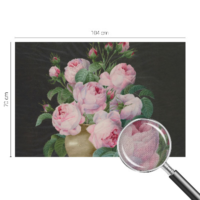 Fototapet autoadeziv pentru living cu design floral elegant