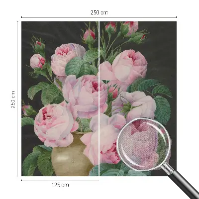 Fototapet autoadeziv pentru living Blomsteragtig elegance