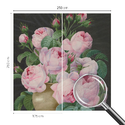 Fototapet autoadeziv pentru living cu design floral elegant