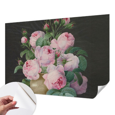 Fototapet autoadeziv pentru living cu design floral elegant