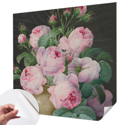Fototapet autoadeziv pentru living cu design floral elegant
