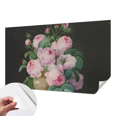 Fototapet autoadeziv pentru living Blomsteragtig elegance