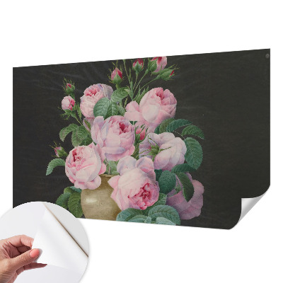 Fototapet autoadeziv pentru living cu design floral elegant