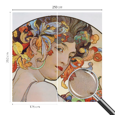 Fototapet autoadeziv cu motiv Art Nouveau colorat