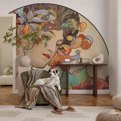 Fototapet autoadeziv cu motiv Art Nouveau colorat