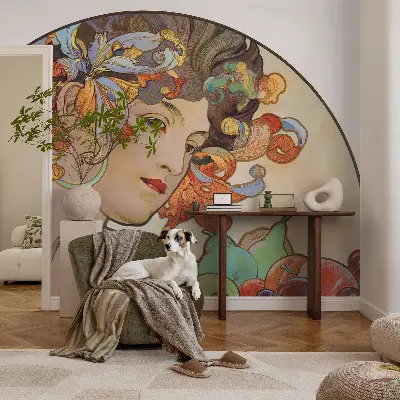 Fototapet autoadeziv Farverig art nouveau