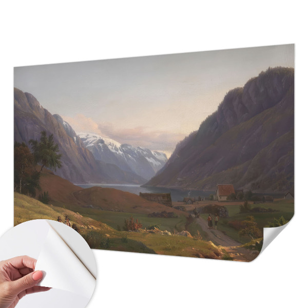 Fototapet 3D pentru dormitor cu motiv Bjergpanorama