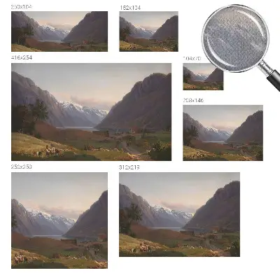 Fototapet 3d pentru dormitor Bjergpanorama