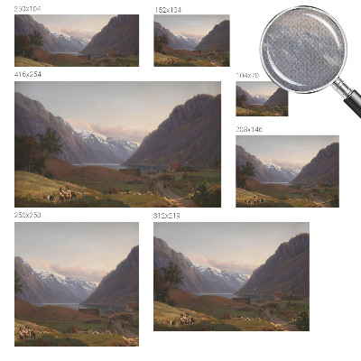Fototapet 3D pentru dormitor cu motiv Bjergpanorama