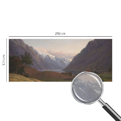 Fototapet 3D pentru dormitor cu motiv Bjergpanorama