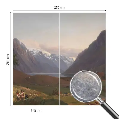 Fototapet 3d pentru dormitor Bjergpanorama