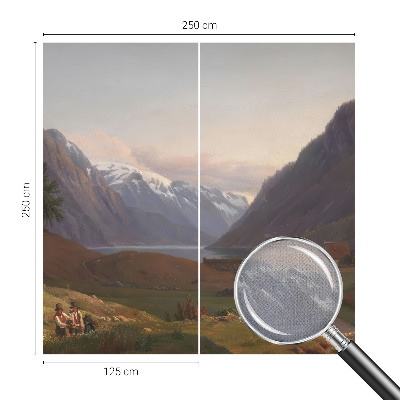 Fototapet 3D pentru dormitor cu motiv Bjergpanorama