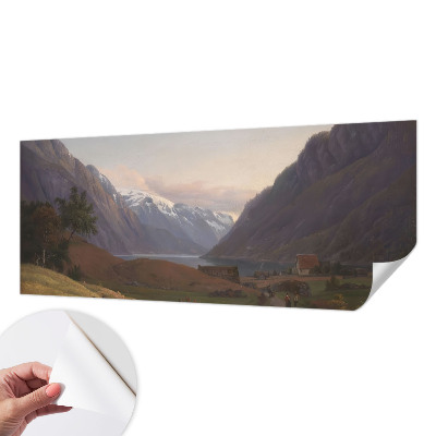 Fototapet 3D pentru dormitor cu motiv Bjergpanorama